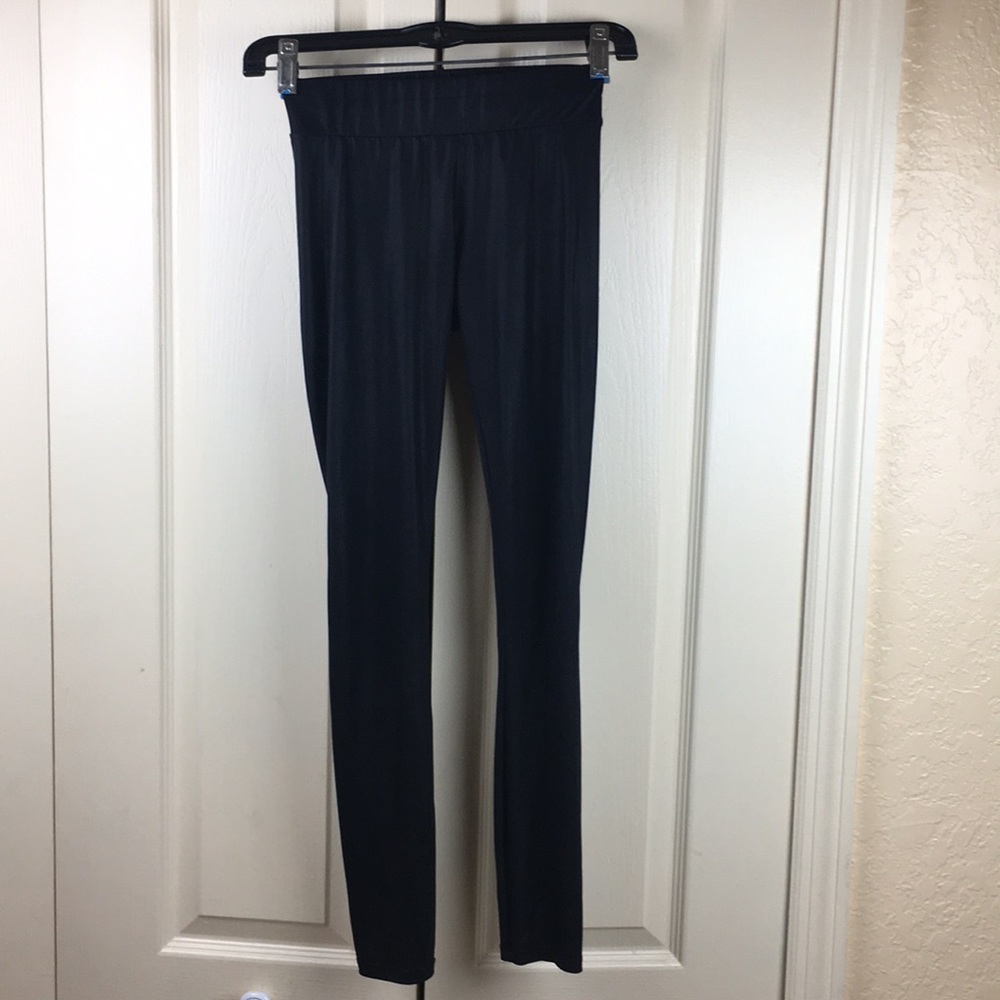 Guess Black Glossy Leggings Tights Size XS
